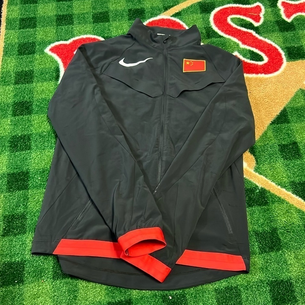 Nike China Olympic Podium Track & Field Black Jacket Men's Sz XS New w/o Tags